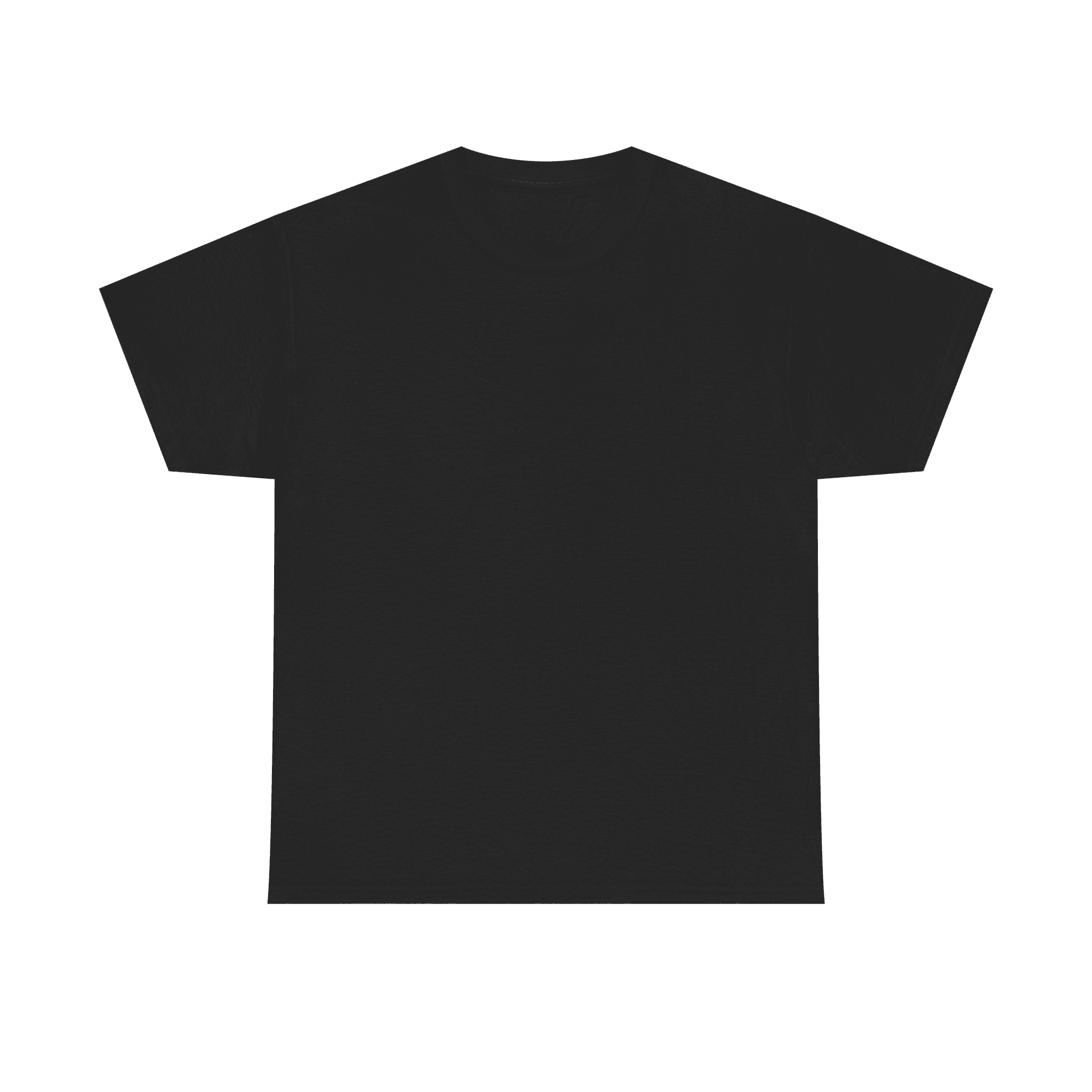 Black T-shirt Front View