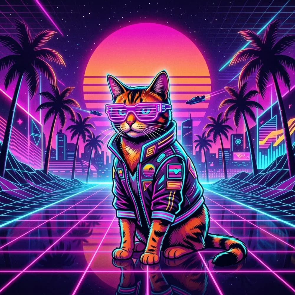 Synthwave style example