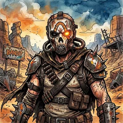 Border Bandit (Cel-Shaded) style example