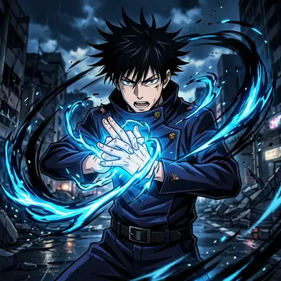 Curse Sorcerer (Jujutsu Anime) style example
