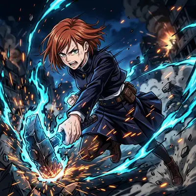Curse Sorcerer (Jujutsu Anime) style example