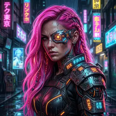 Cyber Ronin (Cyber Samurai Style) style example