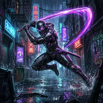 Cyber Ronin (Cyber Samurai Style) style example