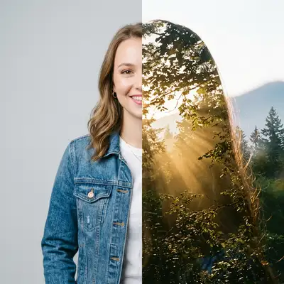How to turn image into Double Exposure style