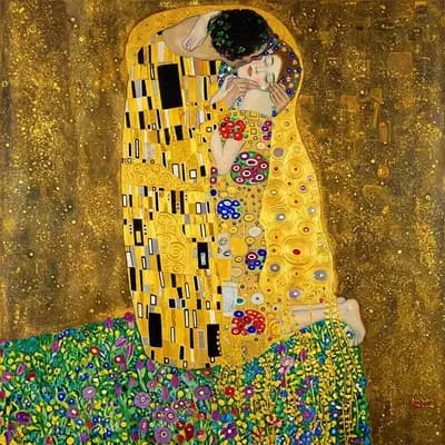 Gold Leaf (Gustav Klimt) style example