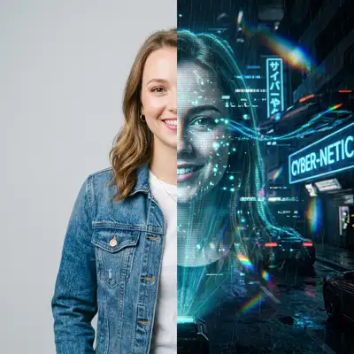 How to turn image into Hologram Prism style
