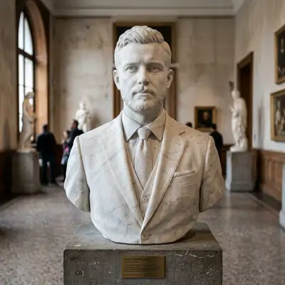 Marble Bust (Roman Sculpture) style example