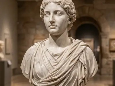 Marble Bust (Roman Sculpture)