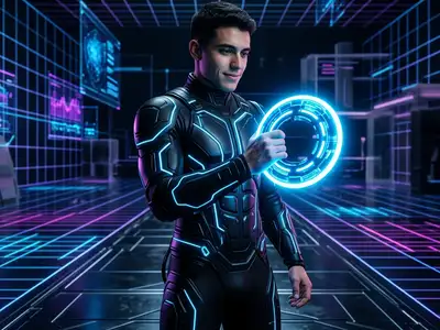 Neon Grid (Tron Style)