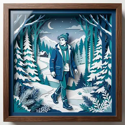 Paper Cutout style example