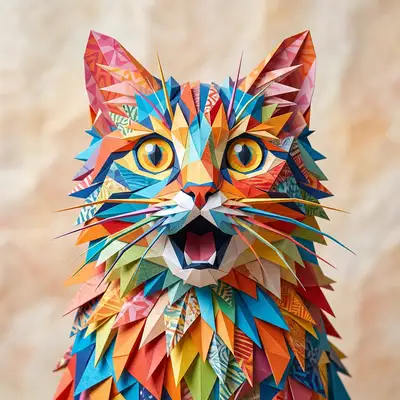 Paper Cutout style example