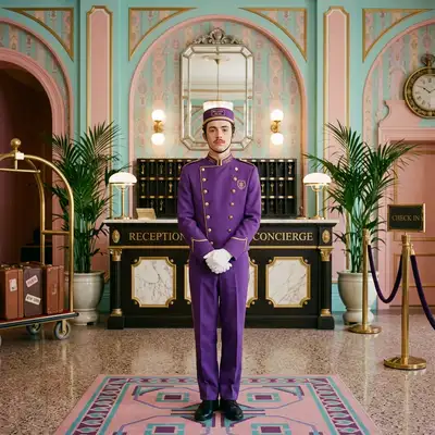 Pastel Symmetry (Wes Anderson) example 1