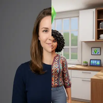 How to turn image into Sims Life (3D Character) style