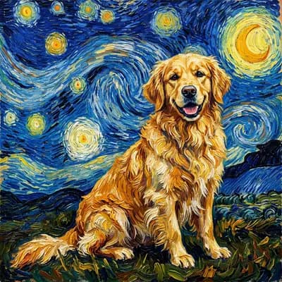 Starry Night (Van Gogh) style example