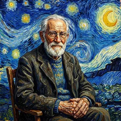 Starry Night (Van Gogh) style example