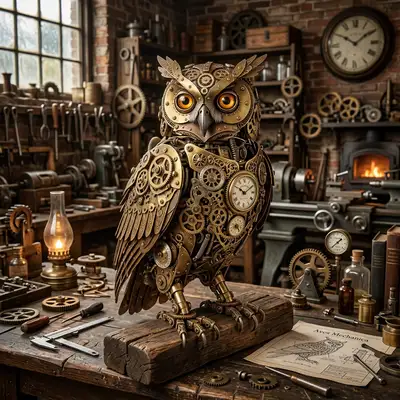 Steampunk Gear (Victorian Sci-Fi) style example