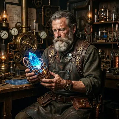 Steampunk Gear (Victorian Sci-Fi) style example