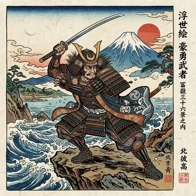 Ukiyo-e Woodblock example 1