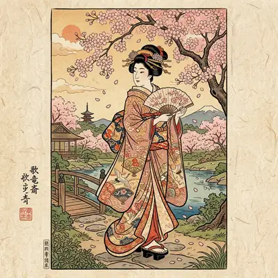 Ukiyo-e Woodblock example 2