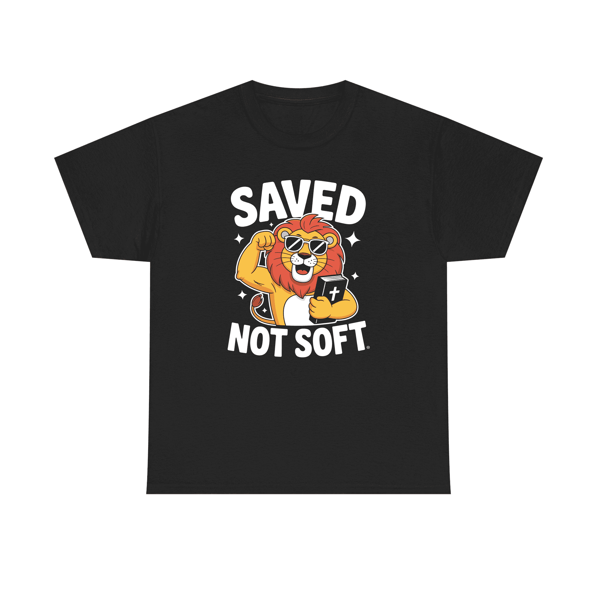 T-shirt with Saved Not Soft design