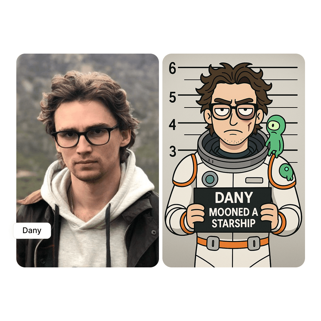 Galactic mug shot style example 2