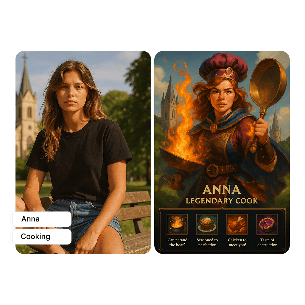 League Hero Card style example 2