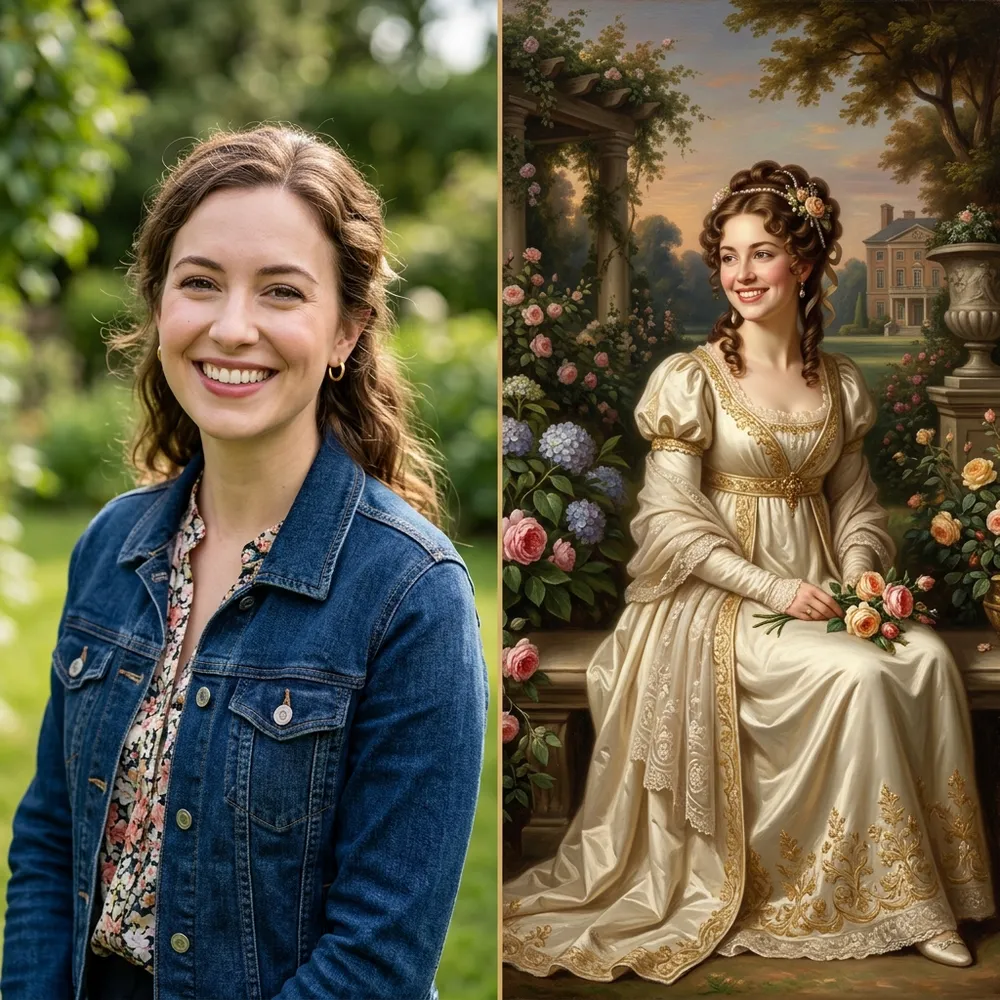Regency Oil AI generation before and after comparison