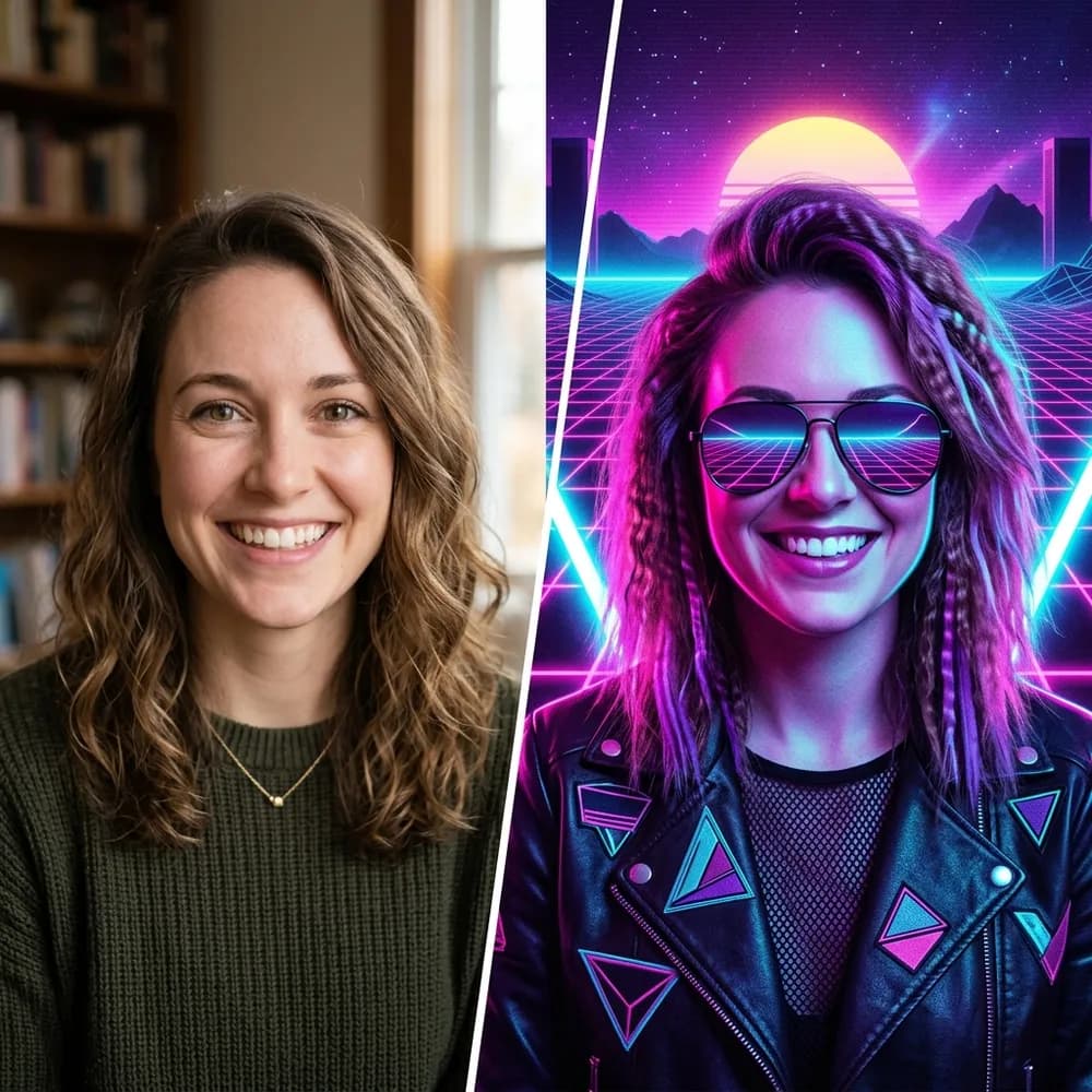 How to turn image into Synthwave style