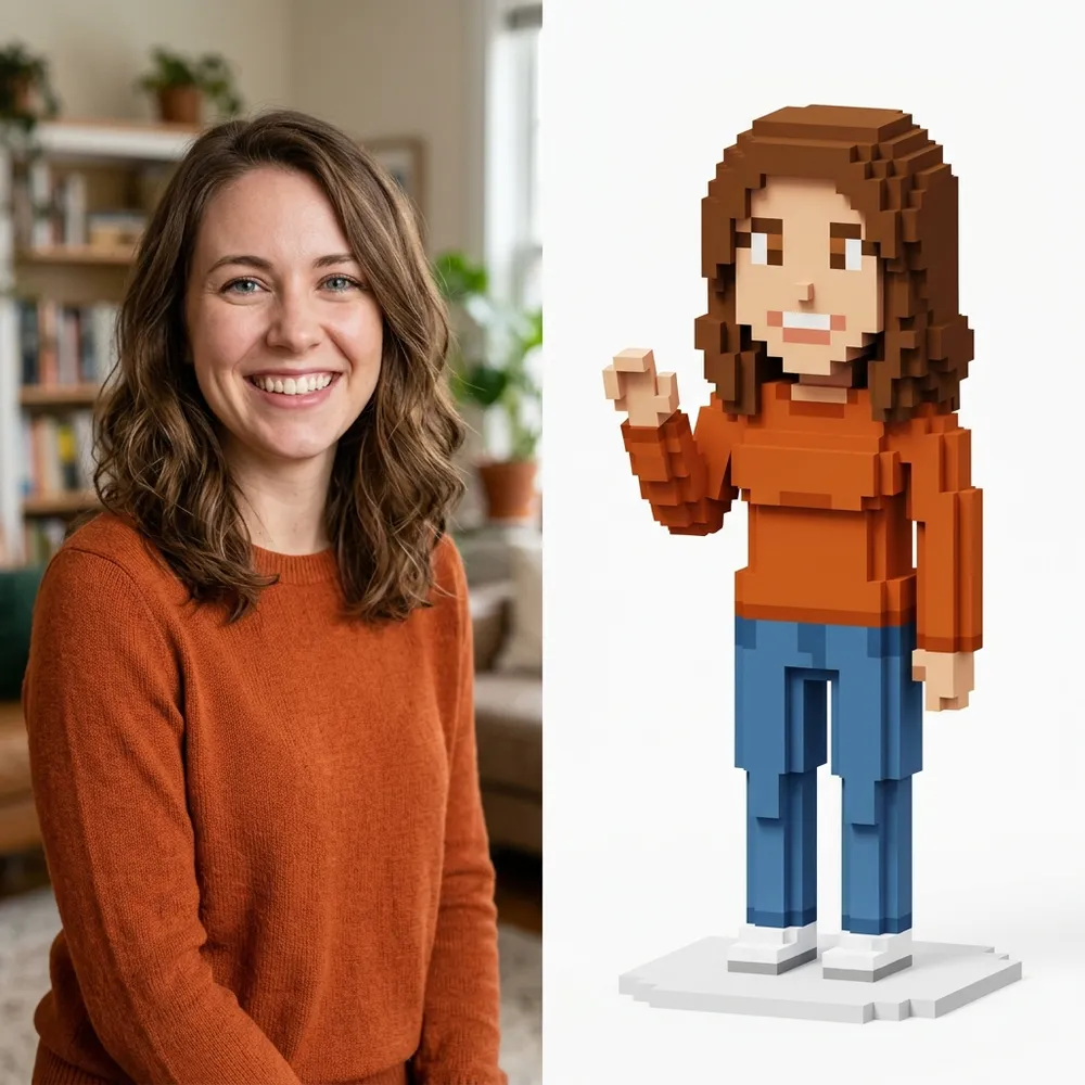 How to turn image into Voxel Art style