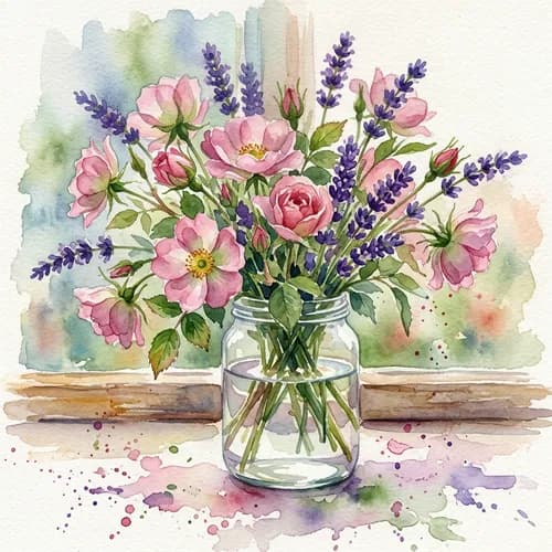 Watercolor Splash style example