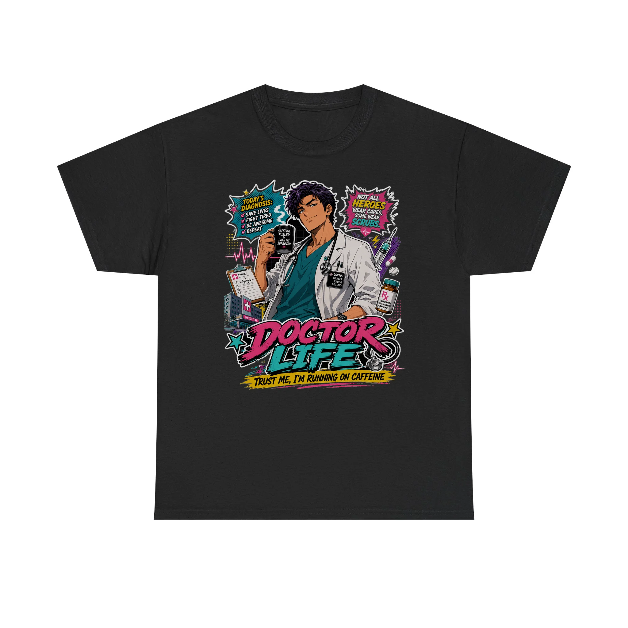 Funny Doctor Life Retro Anime Shirt