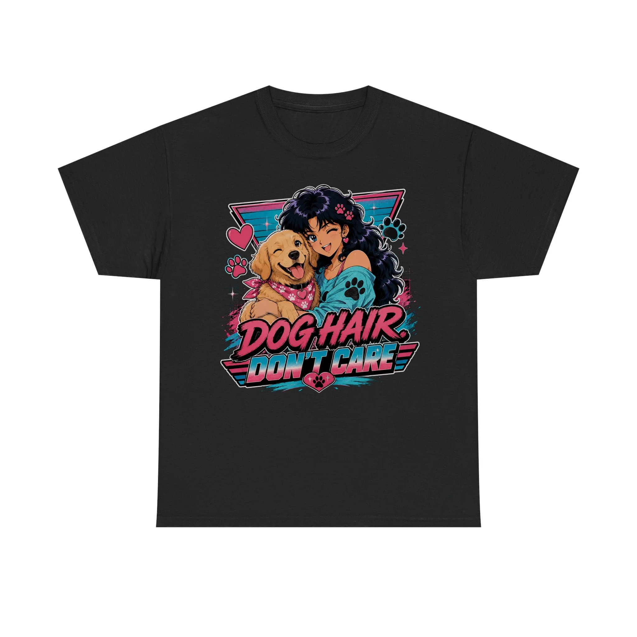 Funny Dog Mom Retro Anime Shirt Mockup