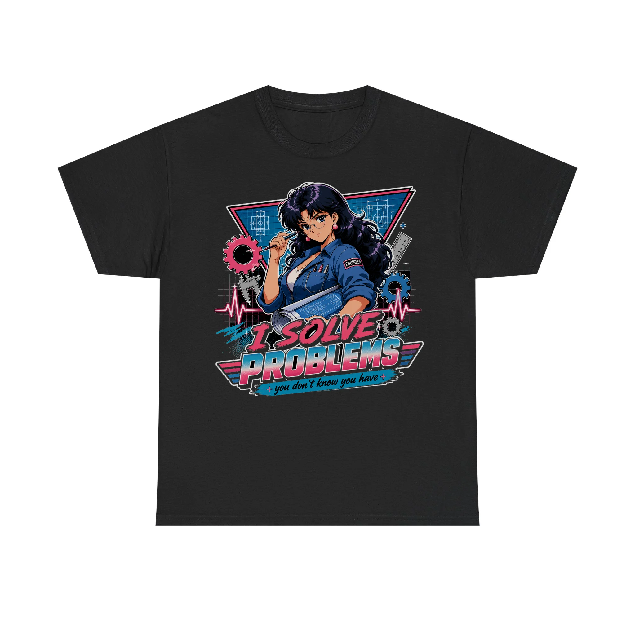 Funny Engineer Retro Anime Shirt