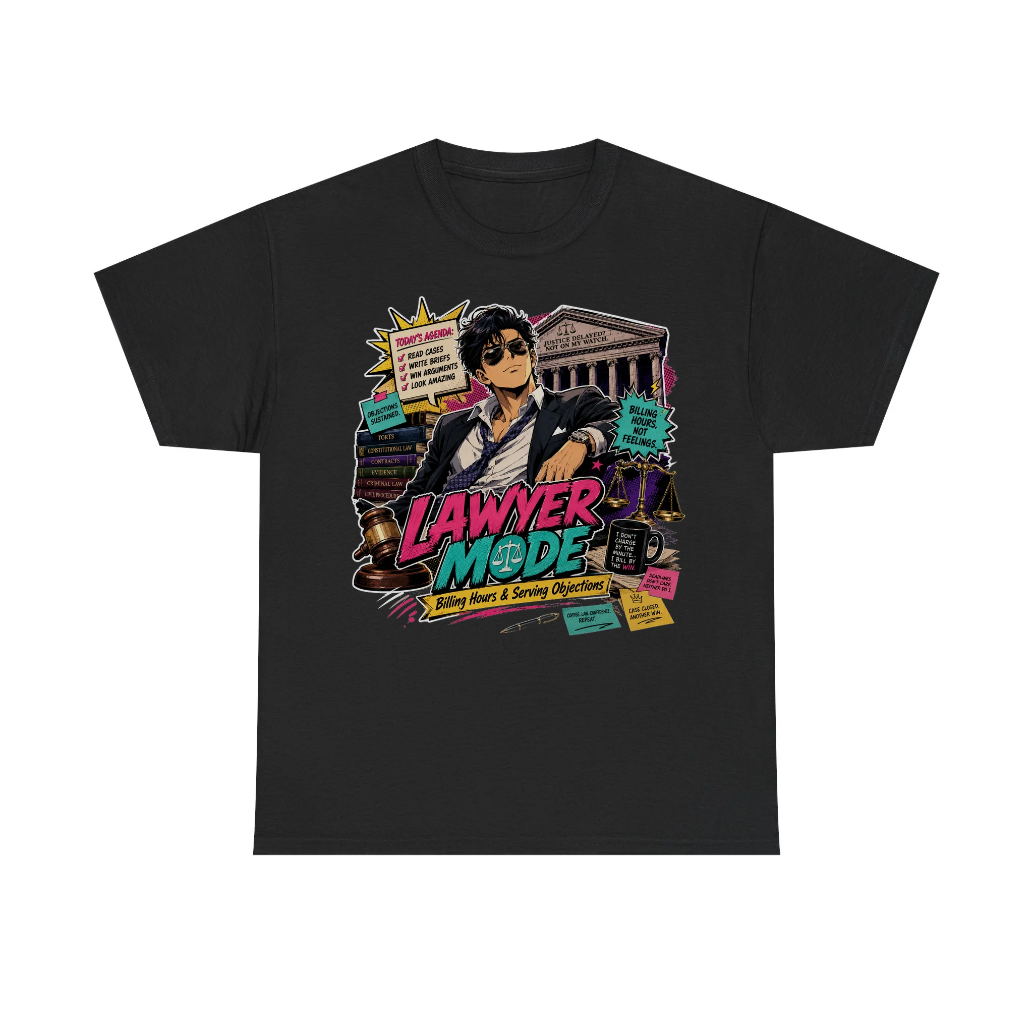 Funny Lawyer Mode Retro Anime Shirt