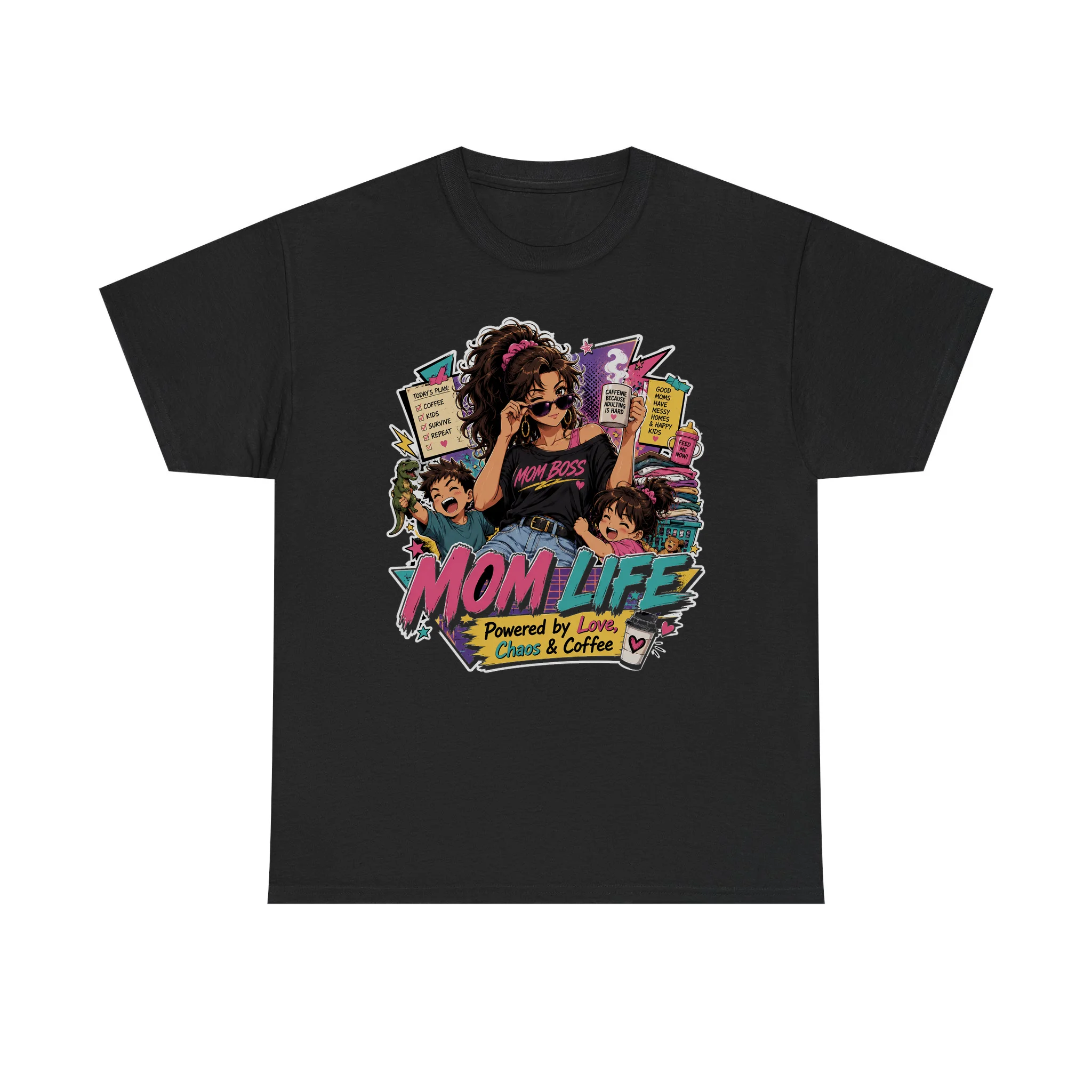 Funny Mom Life Retro Anime Shirt