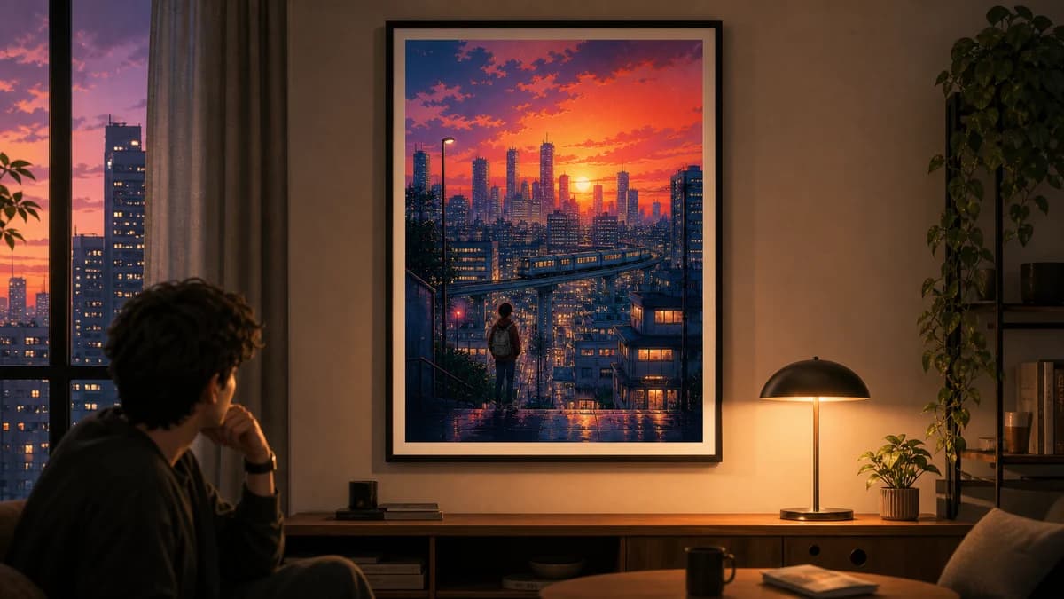 Retro Anime City Posters